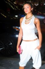 MADISON BAILEY Arrives at Tom Ford Fashion Show in New York 09/14/2022