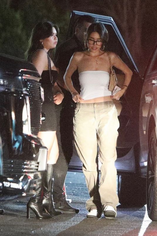 MADISON BEER Arrives at Kaia Gerber’s 21st Birthday Party in Los Angeles 09/03/2022