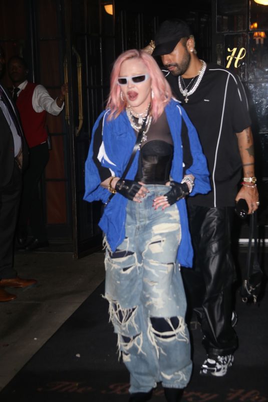 MADONNA Leaves Bowery Hotel in New York 09/19/2022