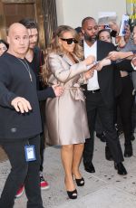 MARIAH CAREY Leaves Her Apartment in New York 09/24/2022