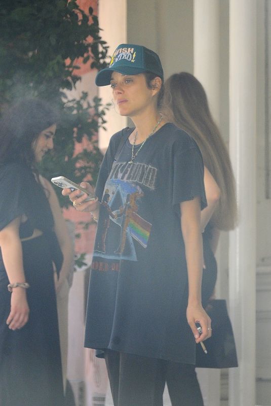 MARION COTILLARD at a Cigarette Break in New York 08/30/2022