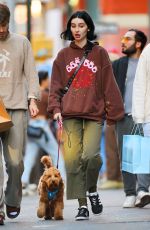 MEADOW WALKER and Louis Thornton-Allan Out with Their Dog in New York 09/24/2022
