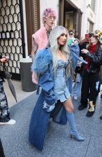 MEGAN FOX Out with MGK in Paris 09/29/2022