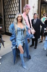 MEGAN FOX Out with MGK in Paris 09/29/2022