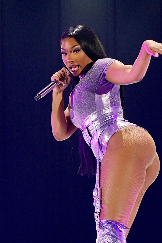 MEGAN THEE STALLION Performs at 2022 Iheartradio Music Festival in Las Vegas 09/24/2022