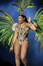 MEGAN THEE STALLION Performs at Rock in Rio Festival in Rio De Janeiro 09/11/2022