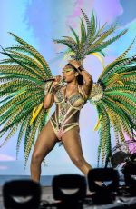 MEGAN THEE STALLION Performs at Rock in Rio Festival in Rio De Janeiro 09/11/2022