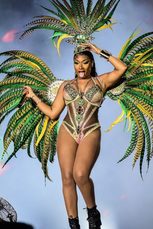 MEGAN THEE STALLION Performs at Rock in Rio Festival in Rio De Janeiro 09/11/2022