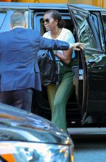 MICHELLE OBAMA Arrives at Her Hotel in New York 09/08/2022