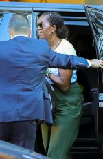 MICHELLE OBAMA Arrives at Her Hotel in New York 09/08/2022