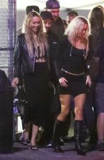 MILEY, BRANID and TISH CYRUS and Maxx Morando Leaves Taylor Hawkins Tribute Concert in Los Angeles 09/27/2022