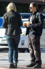 MOLLY SCHIRMANG and Prince Jackson Out for Coffee in Malibu 09/25/2022
