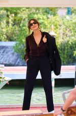 MONICA BELLUCCI Leaves Hotel Excelsior in Venice 09/09/2022