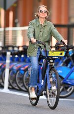 NAOMI WATTS Out on a Citi Bike in New York 09/27/2022
