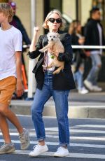 NAOMI WATTS Out with Her Dog in New York 09/24/2022