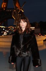 NATALIA DYER Arrives at Saint Laurent Show at Paris Fashion Week 09/27/2022