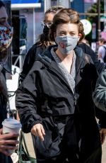 NATALIE DORMER on the Set of Audrey
