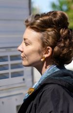NATALIE DORMER on the Set of Audrey