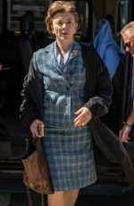 NATALIE DORMER on the Set of Audrey