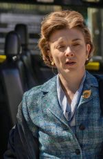 NATALIE DORMER on the Set of Audrey