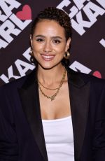 NATHALIE EMMANUEL at Karl Lagerfeld Celebrates Cara Loves Karl Capsule Collection in New York 09/12/2022