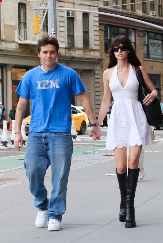 NICOLA PELTZ and Brooklyn Beckham Out in New York 09/18/2022