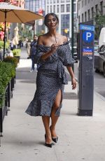 NICOLE SCHERZINGER Heading to Sherri Shepherd Talk Show in New York 09/21/2022