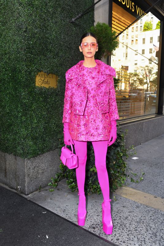 NINA DOBREV at Valentino Pink PP x Saks Luncheon in New York 09/15/2022