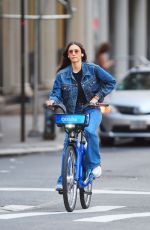 NINA DOBREV Out for a Bike Ride in New York 09/26/2022