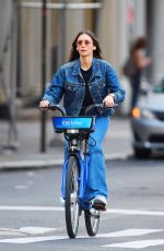 NINA DOBREV Out for a Bike Ride in New York 09/26/2022