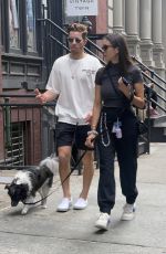 NINA DOBREV Out with Her Dog in New York 09/13/2022