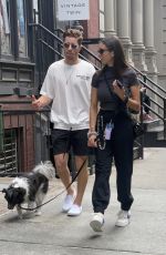 NINA DOBREV Out with Her Dog in New York 09/13/2022