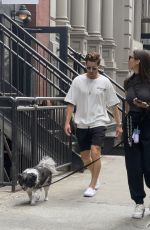 NINA DOBREV Out with Her Dog in New York 09/13/2022