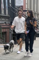 NINA DOBREV Out with Her Dog in New York 09/13/2022