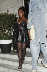 NORMANI Arrives at Burberry Aftershow Party in London 09/26/2022