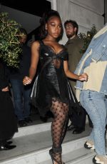 NORMANI Arrives at Burberry Aftershow Party in London 09/26/2022