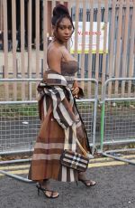 NORMANI Arrives at Burberry S/S 2022 Show at London Fashion Week 09/26/2022