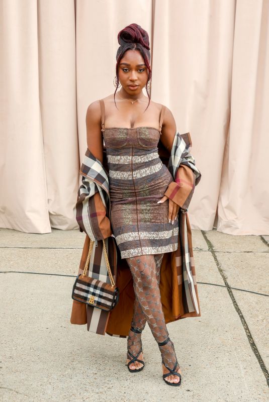 NORMANI at Burberry Spring/Summer 2023 Fashion Show in London 09/26/2022