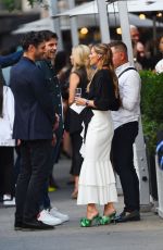 OLIVIA PALERMO and Johannes Huebl at a NYFW Event in New York 09/14/2022
