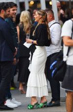 OLIVIA PALERMO and Johannes Huebl at a NYFW Event in New York 09/14/2022