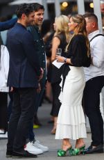 OLIVIA PALERMO and Johannes Huebl at a NYFW Event in New York 09/14/2022