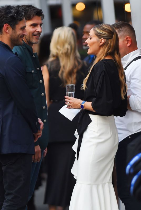 OLIVIA PALERMO and Johannes Huebl at a NYFW Event in New York 09/14/2022