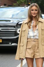 OLIVIA PALERMO Arrives at Jonathan Simkhai Show at New York Fashion Week 09/13/2022
