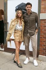 OLIVIA PALERMO Arrives at Jonathan Simkhai Show at New York Fashion Week 09/13/2022