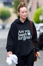 OLIVIA WILDE Leaves Tracy Anderson Studio in Studio City 09/15/2022