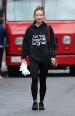 OLIVIA WILDE Leaves Tracy Anderson Studio in Studio City 09/15/2022