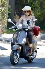 PARIS JACKSON Out Driving Her Scooter in Los Angeles 08/31/2022