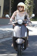 PARIS JACKSON Out Driving Her Scooter in Los Angeles 08/31/2022