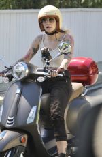 PARIS JACKSON Out Driving Her Scooter in Los Angeles 08/31/2022