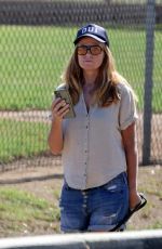 PATSY PALMER in Denim Shorts Out in Malibu 08/30/2022